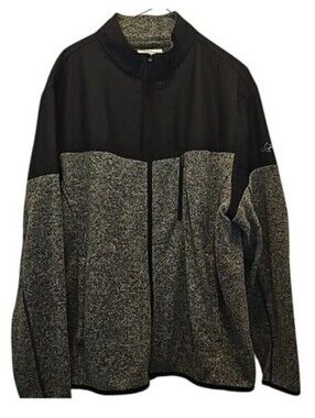 Attack Life by Greg Norman Fleece Full Zip Jacket Men's Size XL Golf Outdoor